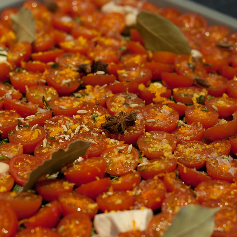 Sellerie-Ravioli mit getrockneten Tomaten